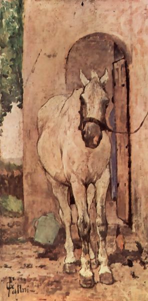 Giovanni Fattori _ A white horse in front of a door.jpg Giovanni Fattori _ A white horse in front of a door.jpg