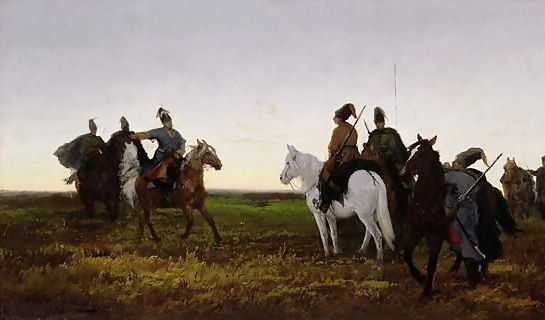 Jan van Chelminski _ Cossacks on Horseback, 1874.jpg Jan van Chelminski _ Cossacks on Horseback, 1874.jpg