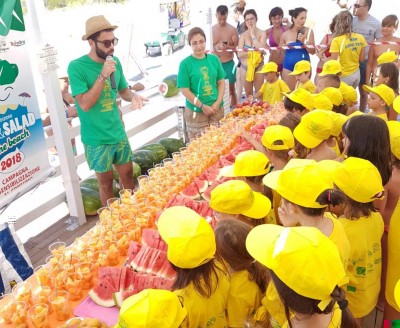 Fruit&Salad on the beach .JPG