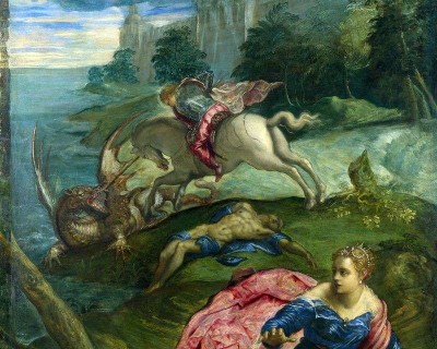 Tintoretto - San Giorgio, principessa e drago.jpg