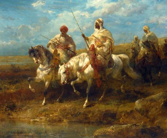 Adolf Schreyer _ Arab Horsemen I.jpg