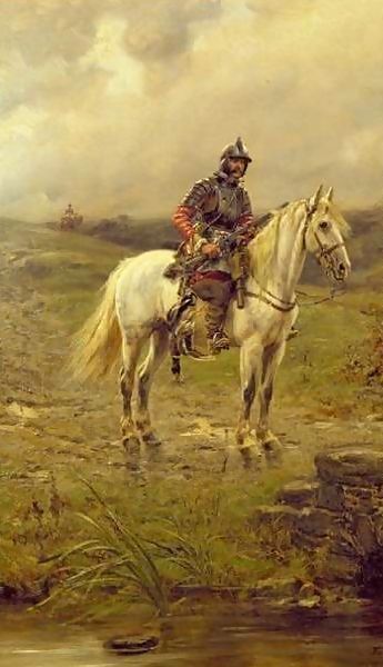 Ernest Crofts _ A Roundhead on horseback.jpg