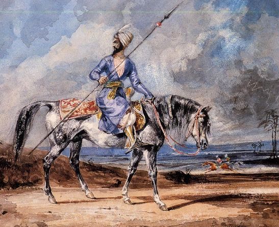 Eugene Delacroix _ A Turkish Man on a Grey Horse.jpg