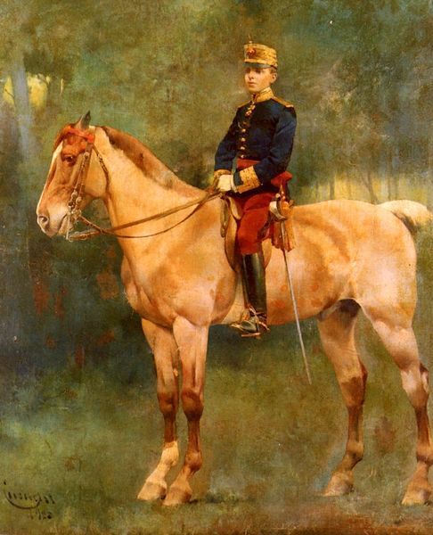 Jose Cusachs y Cusachs _ A Portrait Of Alfonso III On Horseback.jpg