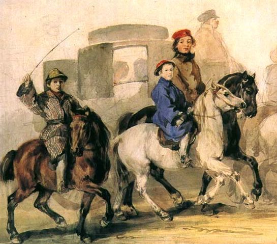 Piotr Michalowski _ Artist's Children on Horsebacks.jpg