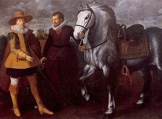 Adriaen van Nieulandt _ Gentleman with Groom and Horse.jpg