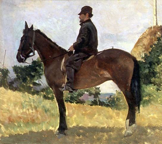 Giovanni Fattori _ Diego Martelli mounted on horseback.jpg