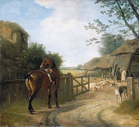 Jacques Laurent Agasse _ Daniel Beale At His Farm At Edmonton With His Favourite Horse.jpg