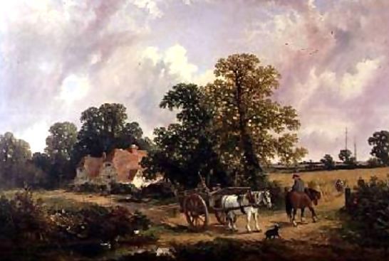 James Edwin Meadows _ Essex landscape with Horse and Cart.jpg