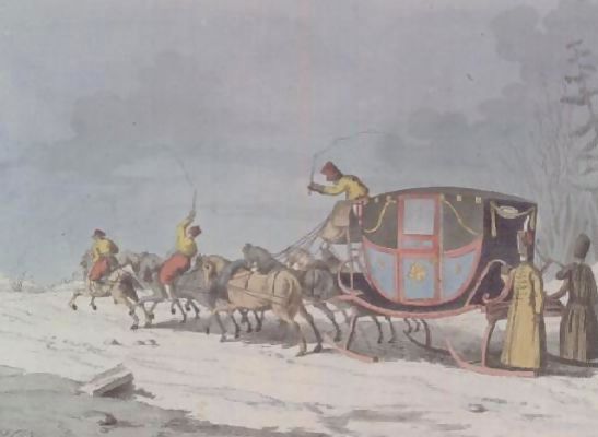 Armand Gustave Houbigant _ Horse and carriage on Sledges from Customs and Habits of the Russians.jpg