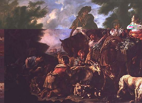 Domenico Brandi _ Group of shepherds with a horse.jpg