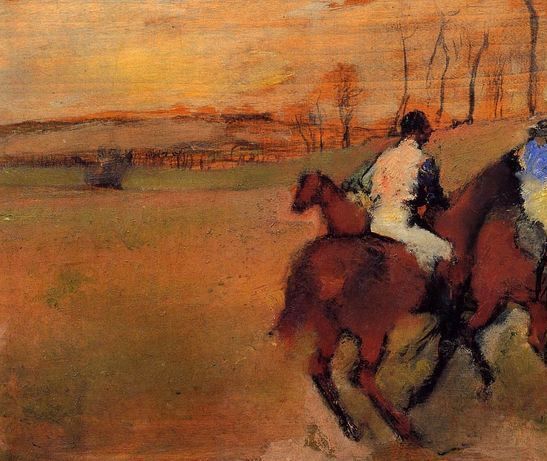 Edgar Degas _ Horses and Jockeys.jpg