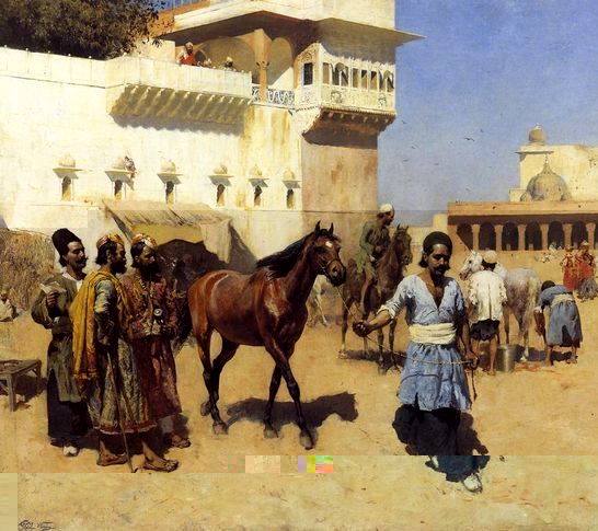 Edwin Lord Weeks _ Horse Market, Persian Stables, Bombay.jpg