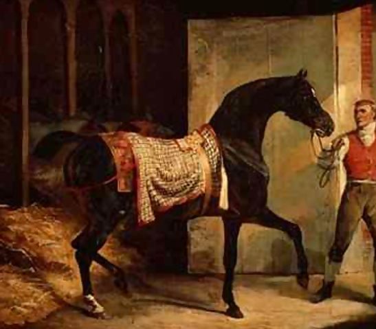 Theodore Gericault _ Horse Leaving a Stable.jpg