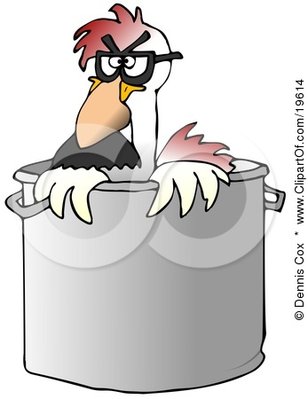 19614-Clipart-Illustration-Of-A-Disguised-Chicken-Wearing-A-Hairy-Nose-And-Glasses-Peeking-Out-Of-A-Stock-Pot-In-A-Kitchen.jpg